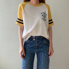1970s Champion Blue Bar Milwaukee Athletic Club Baseball T-Shirt