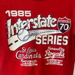 1985 Cardinals vs. Kansas City Royals - Interstate Series Baseball T-Shirt