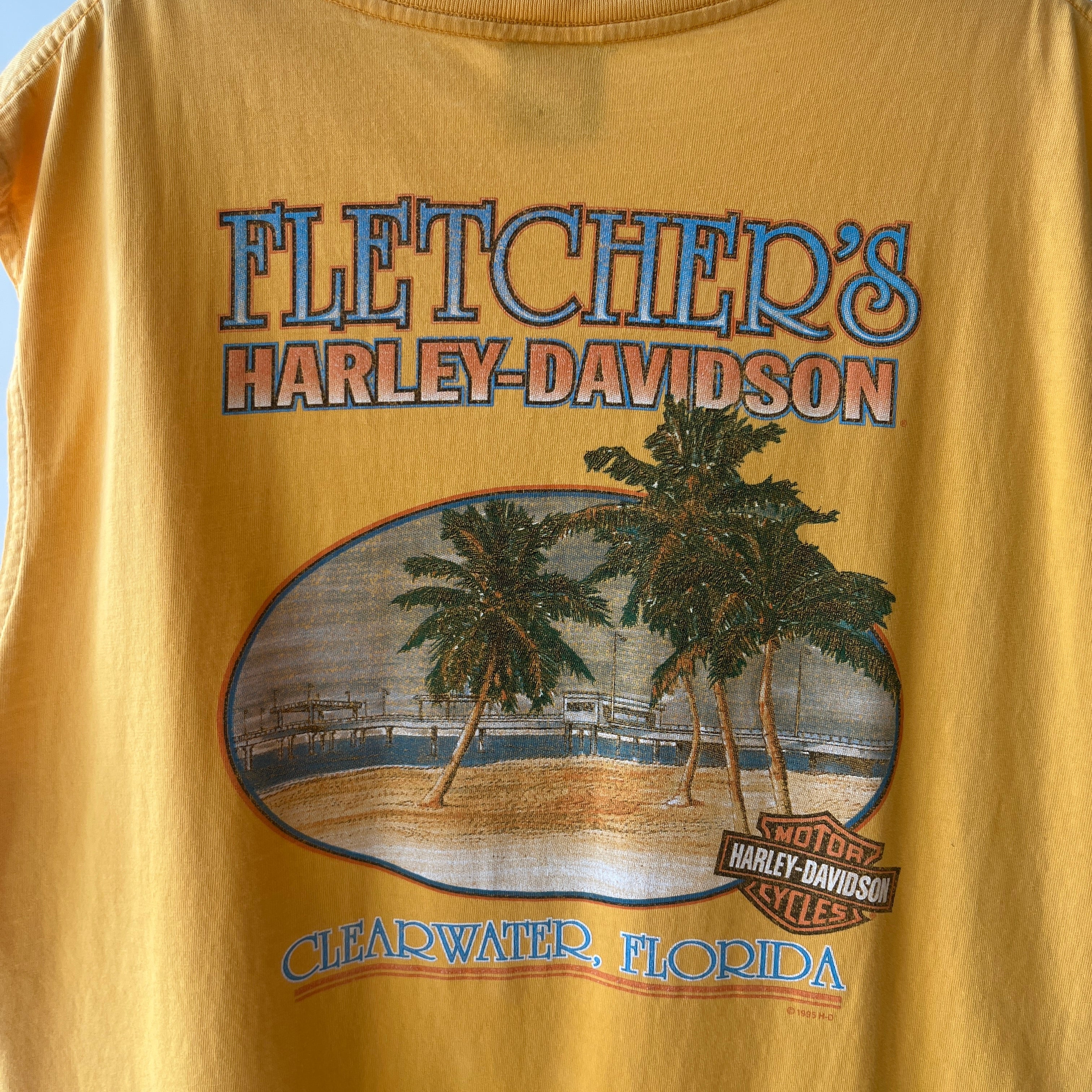 2005 Harley Davidson Cut Off Muscle Shirt - Thrashed with a Backside