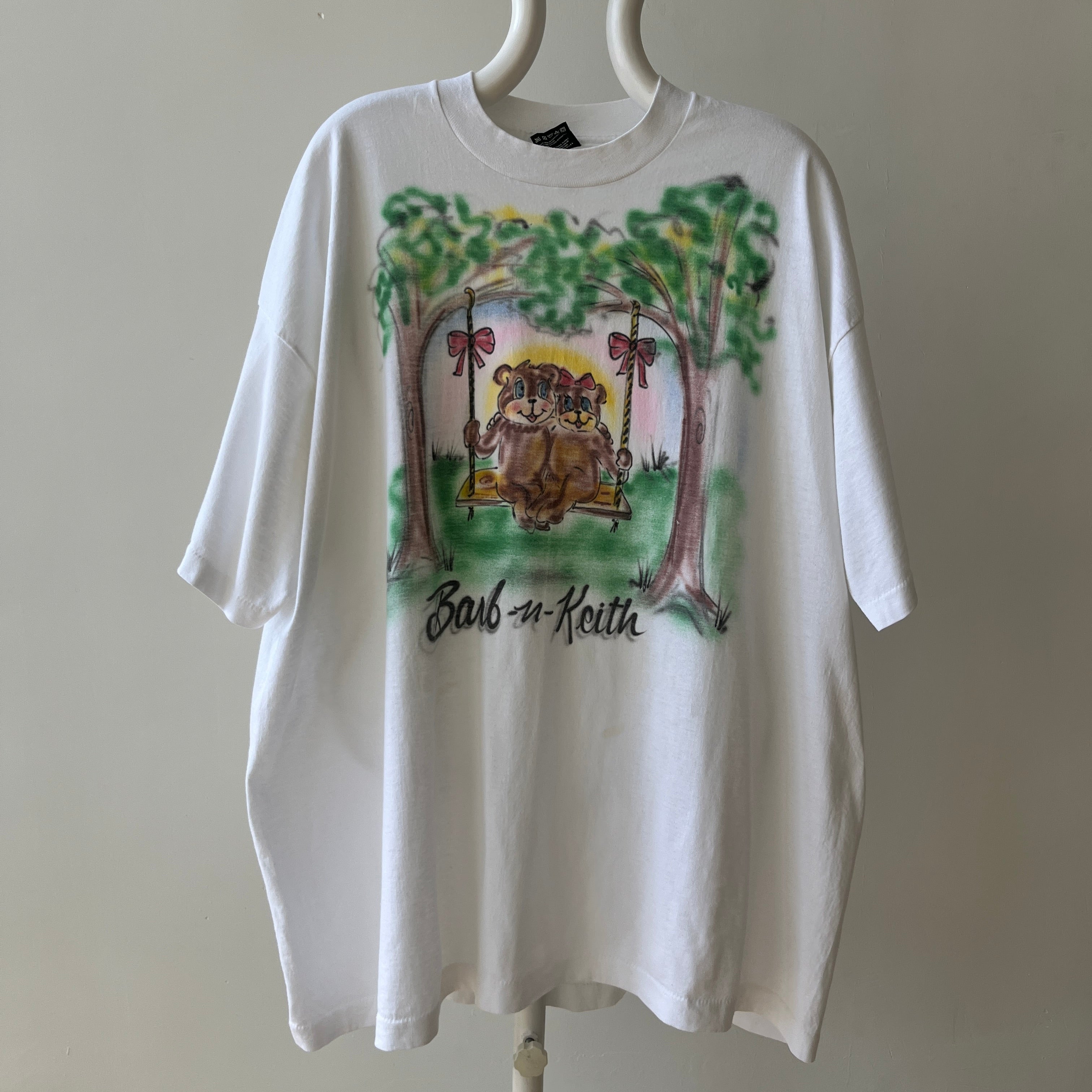 1990s Barb and Keith Airbrush T-Shirt - WOWZA