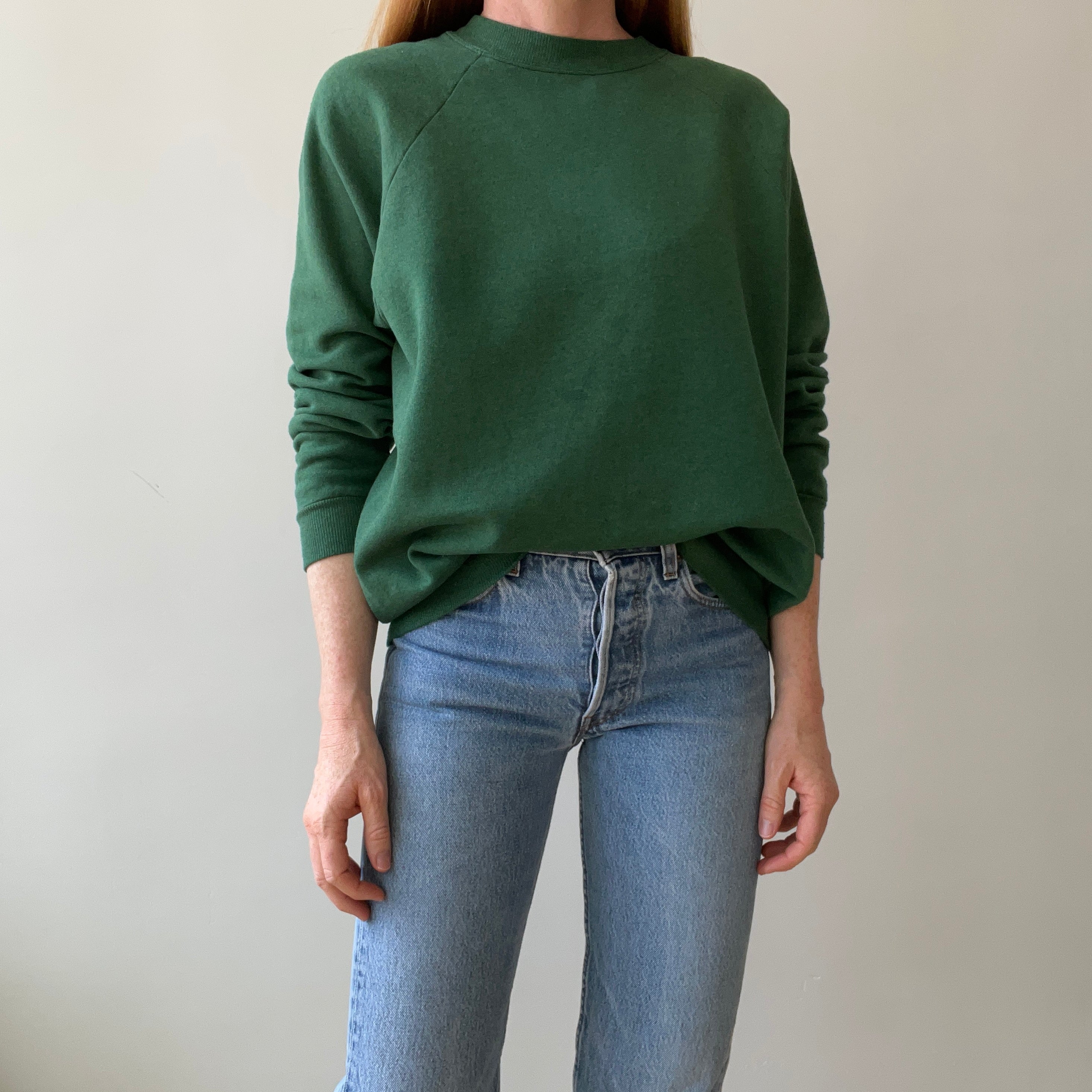 1990s Faded Green Sweatshirt