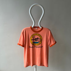 1970/80s Super Cool Judy Alvarez Club Tennis and Racquetball Ring T-Shirt - Backside too!