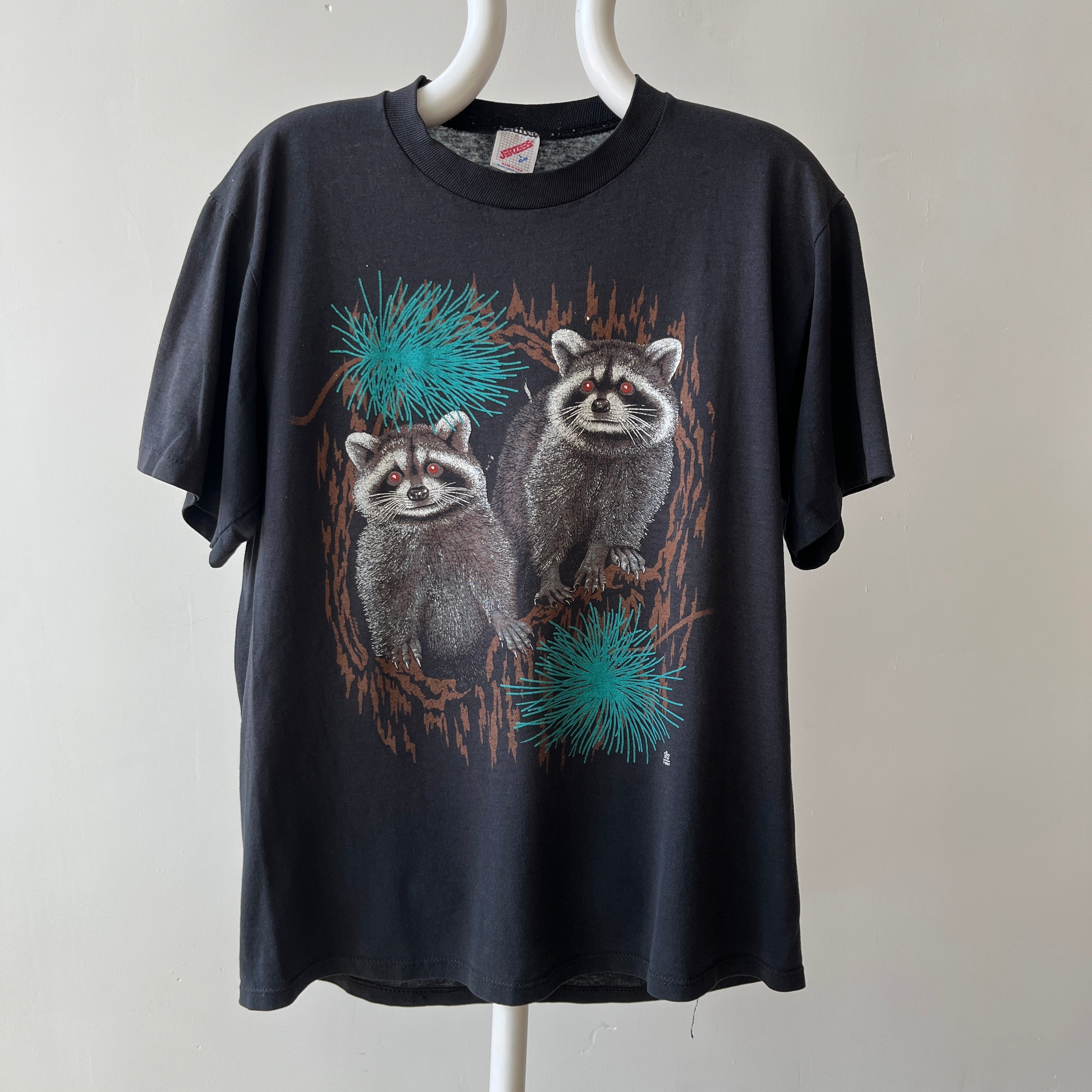 1987 Trash Can Panda Raccoon T-Shirt