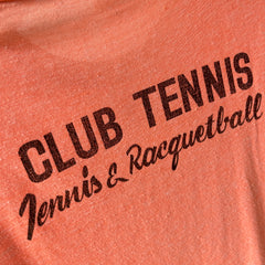 1970/80s Super Cool Judy Alvarez Club Tennis and Racquetball Ring T-Shirt - Backside too!