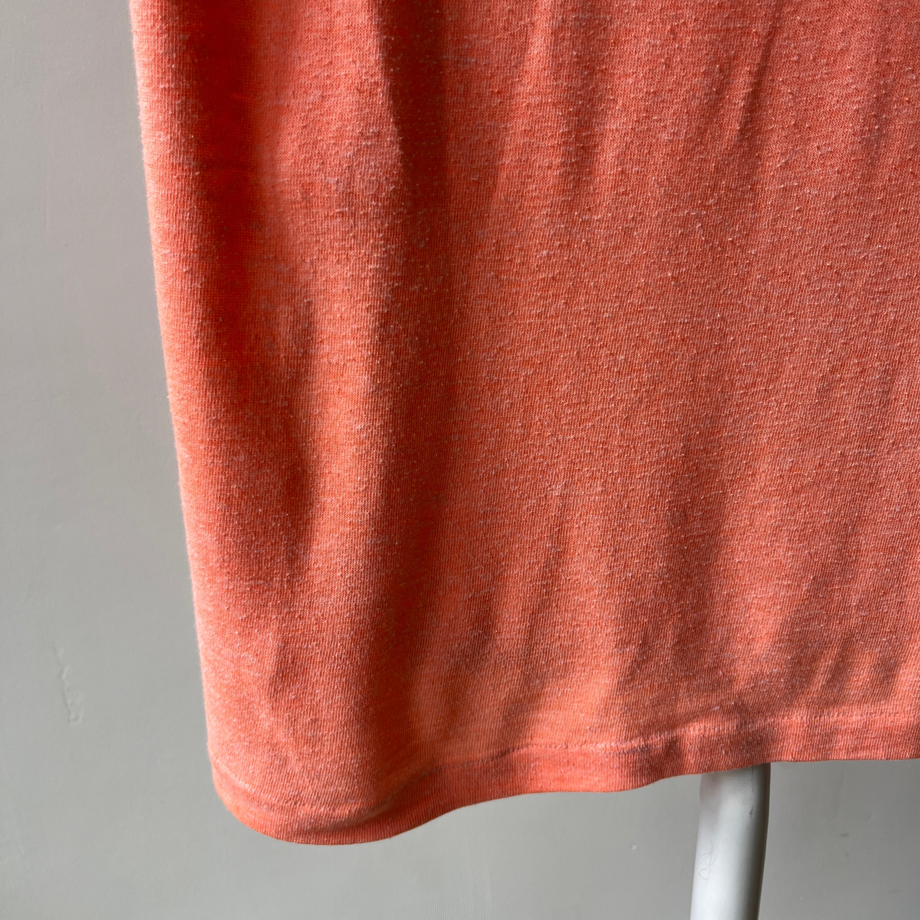 1970/80s Super Cool Judy Alvarez Club Tennis and Racquetball Ring T-Shirt - Backside too!
