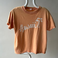 1970/80s Super Sun Faded Cotton Knit Hawaii T-Shirt - Slouchy