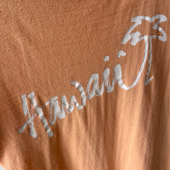 1970/80s Super Sun Faded Cotton Knit Hawaii T-Shirt - Slouchy