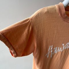 1970/80s Super Sun Faded Cotton Knit Hawaii T-Shirt - Slouchy
