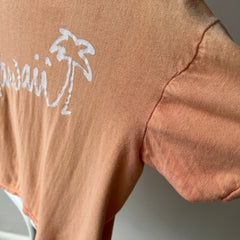 1970/80s Super Sun Faded Cotton Knit Hawaii T-Shirt - Slouchy