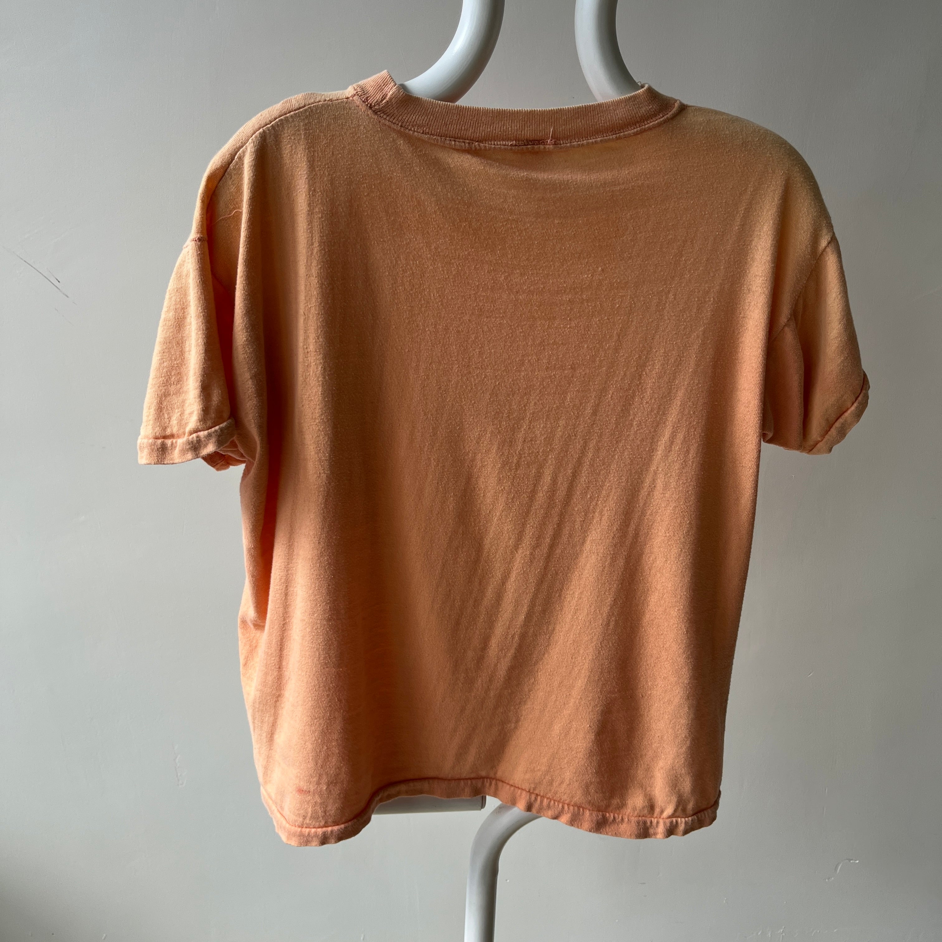 1970/80s Super Sun Faded Cotton Knit Hawaii T-Shirt - Slouchy