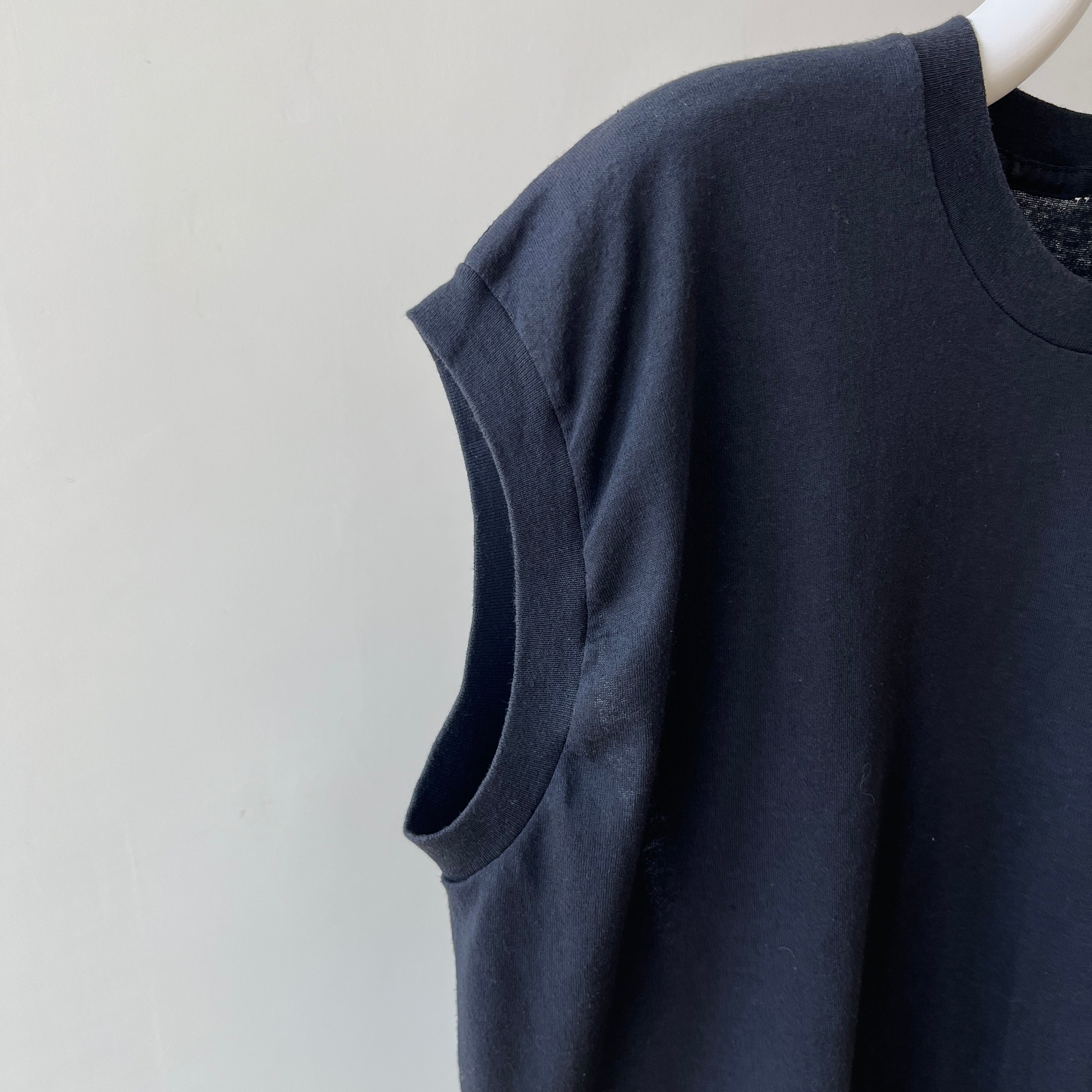 1990s Black Pocket Muscle T-Shirt