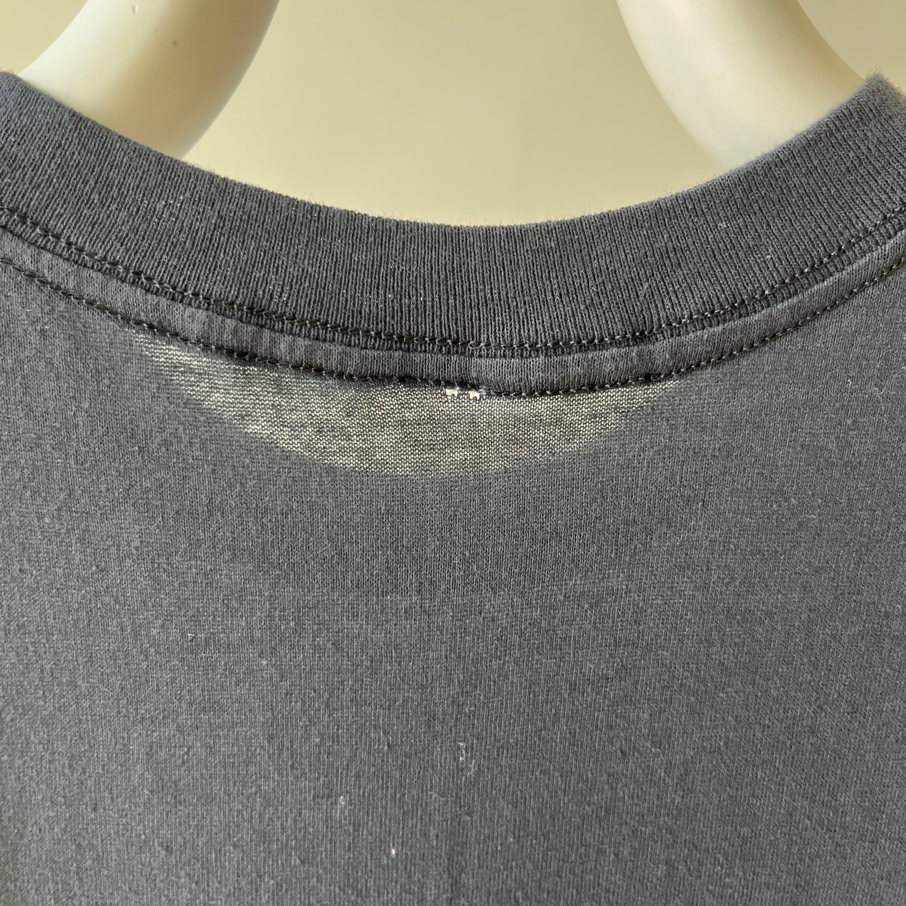 1990s Black Pocket Muscle T-Shirt