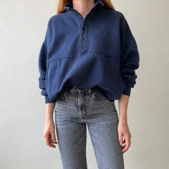 1990's Traverse Bay Pocket Henley Sweatshirt