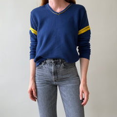 1970's/80's V-Neck Sportswear Sweatshirt