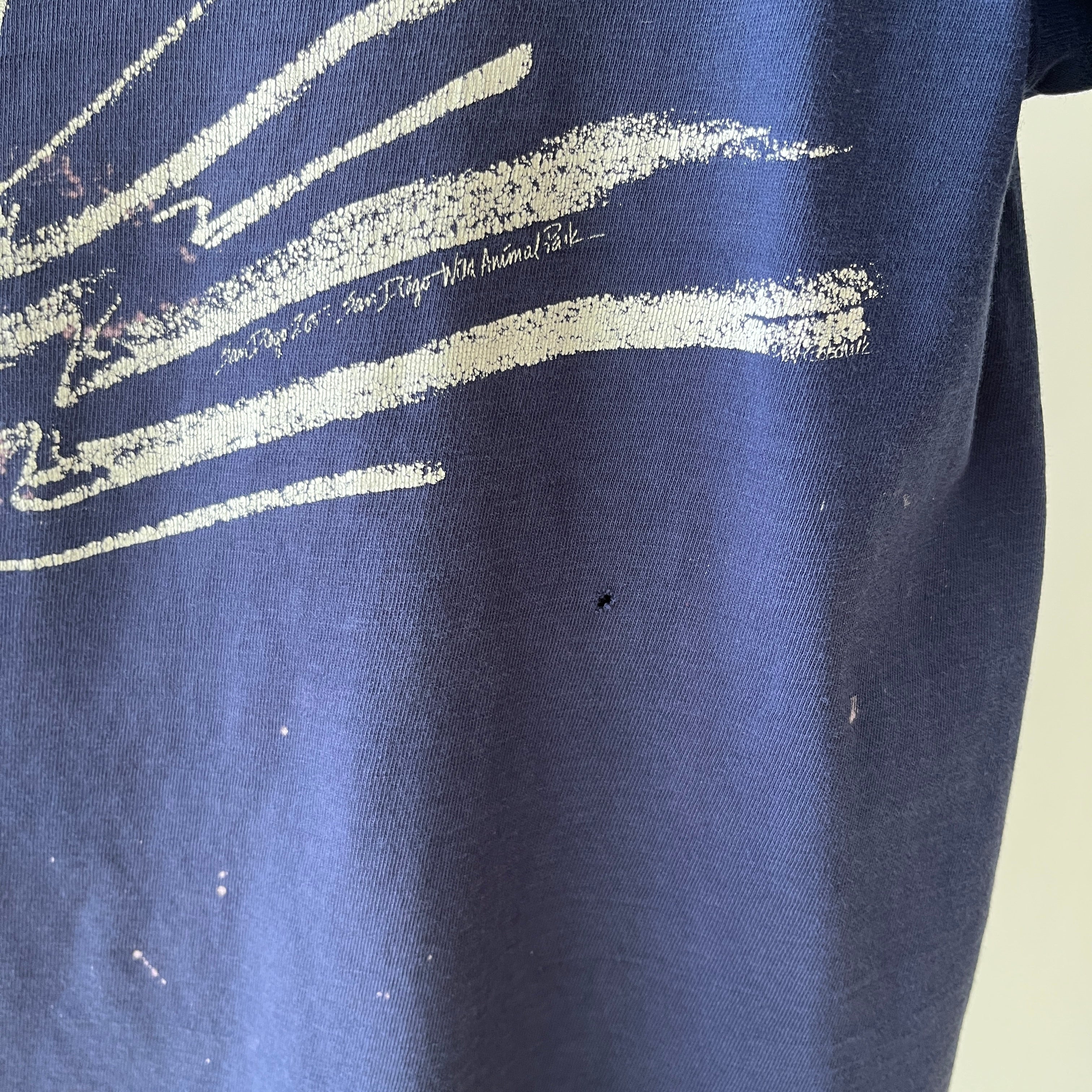 1980s/90s Zebra San Diego Zoo T-Shirt- Personal Collection Piece