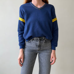 1970's/80's V-Neck Sportswear Sweatshirt