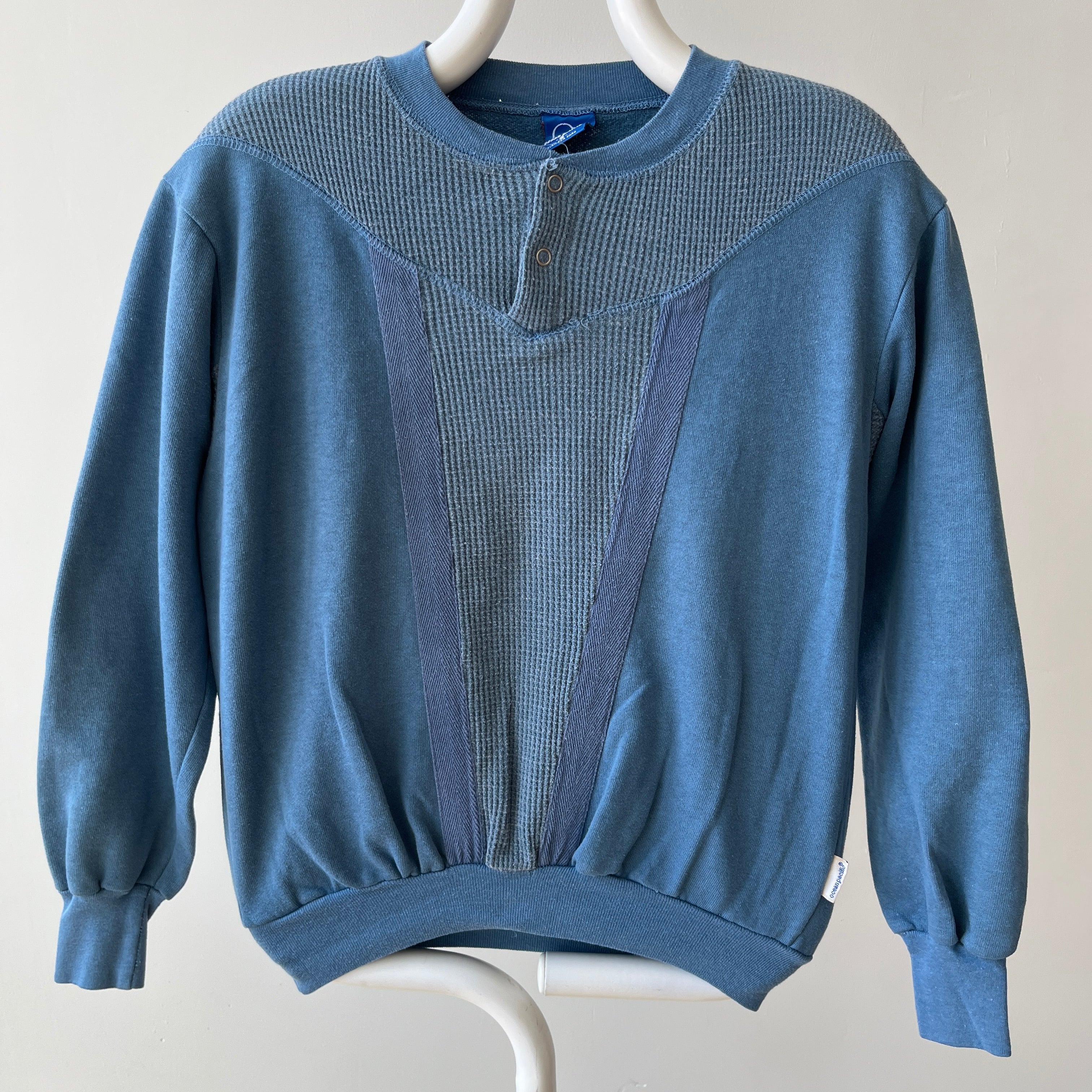1980s Ocean Pacific Thermal/Sweatshirt - Personal Collection Piece