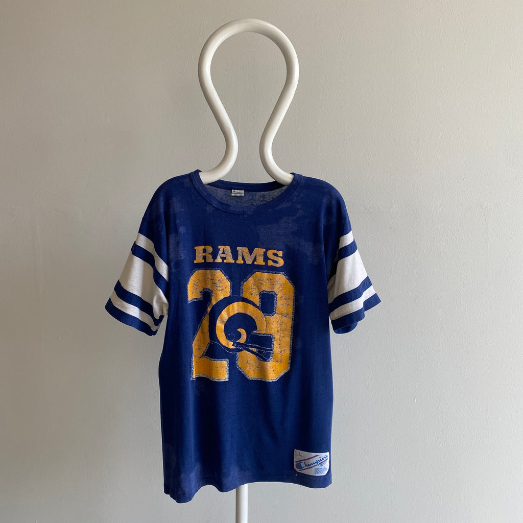 Los Angeles Rams Eric Dickerson player silhouette signature shirt - Online  Shoping