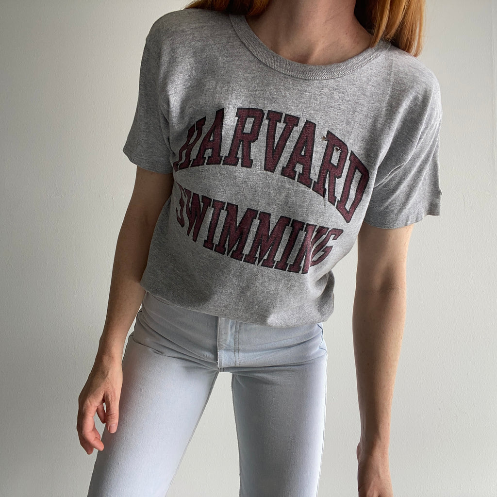 1980s Harvard Swimming Champion Brand T-Shirt – Red Vintage Co