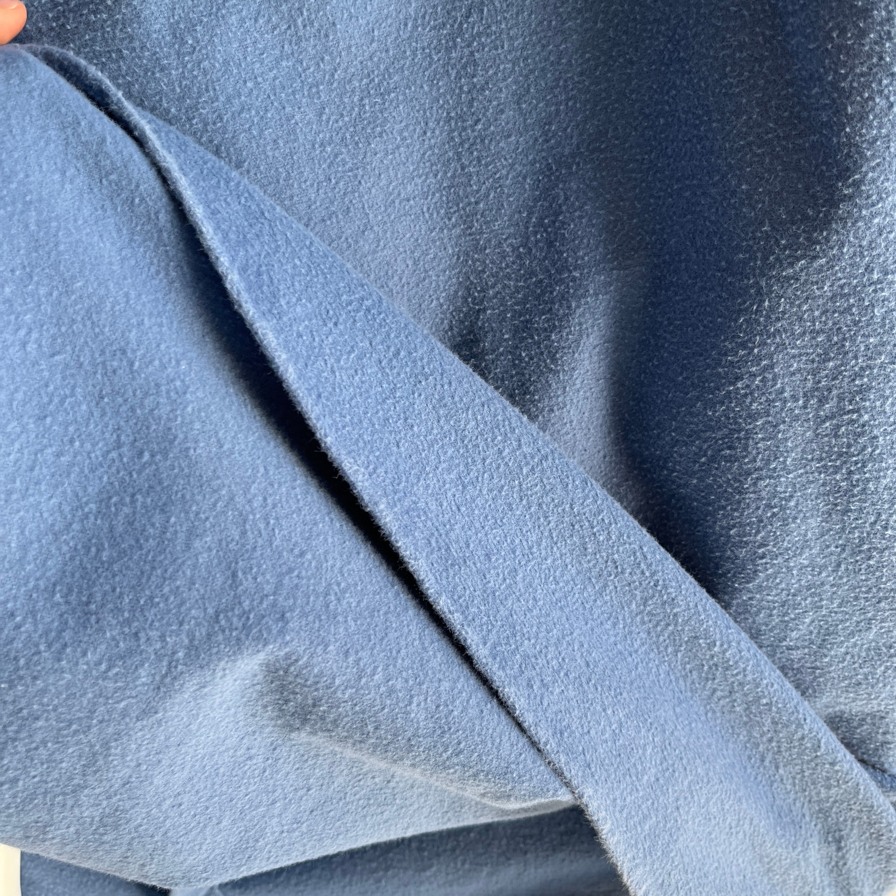 1990/2000s USA Made Slate Blue L.L. Bean Chamois Flannel Shirt