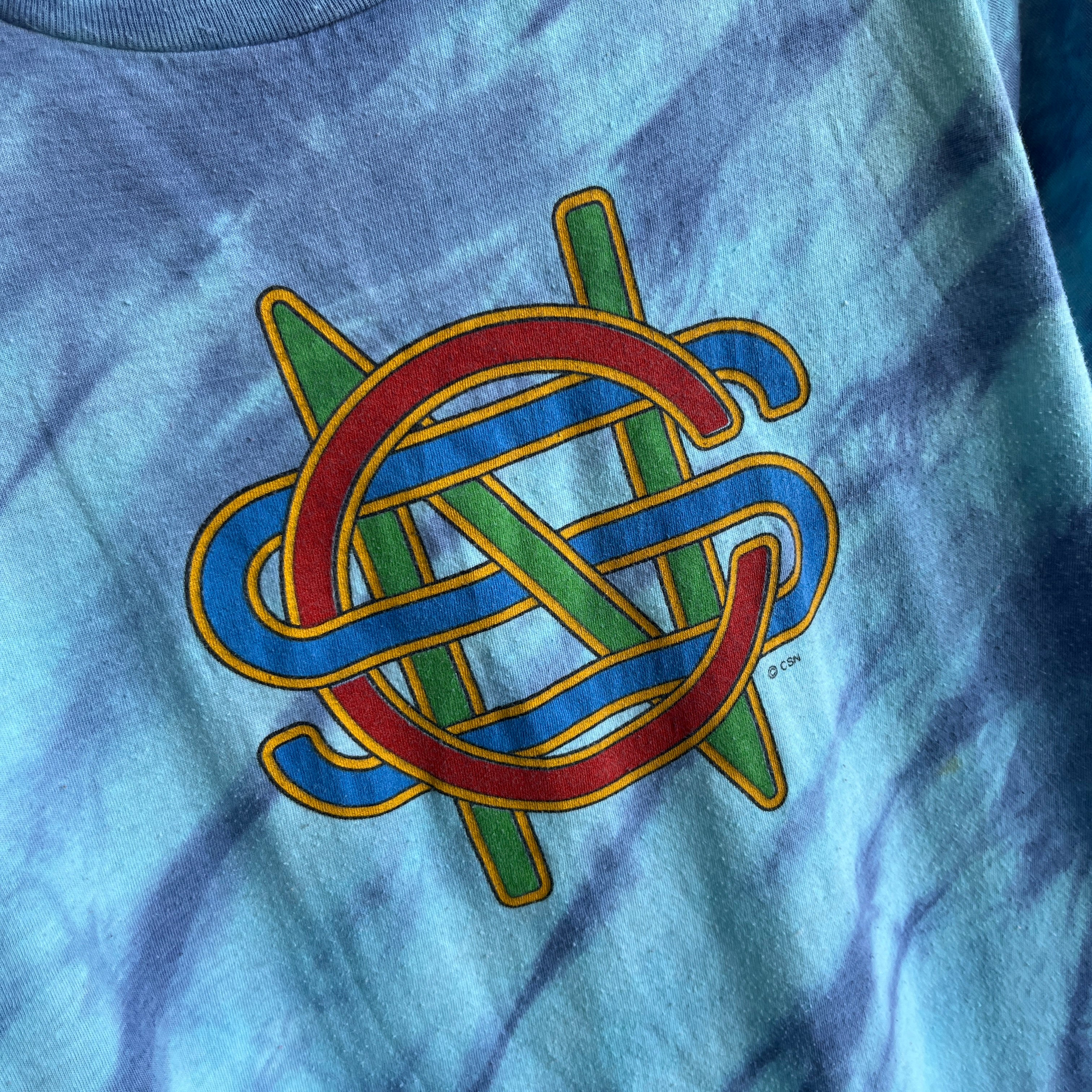 1970s Crosby, Stills and Nash Tie Dye T-Shirt