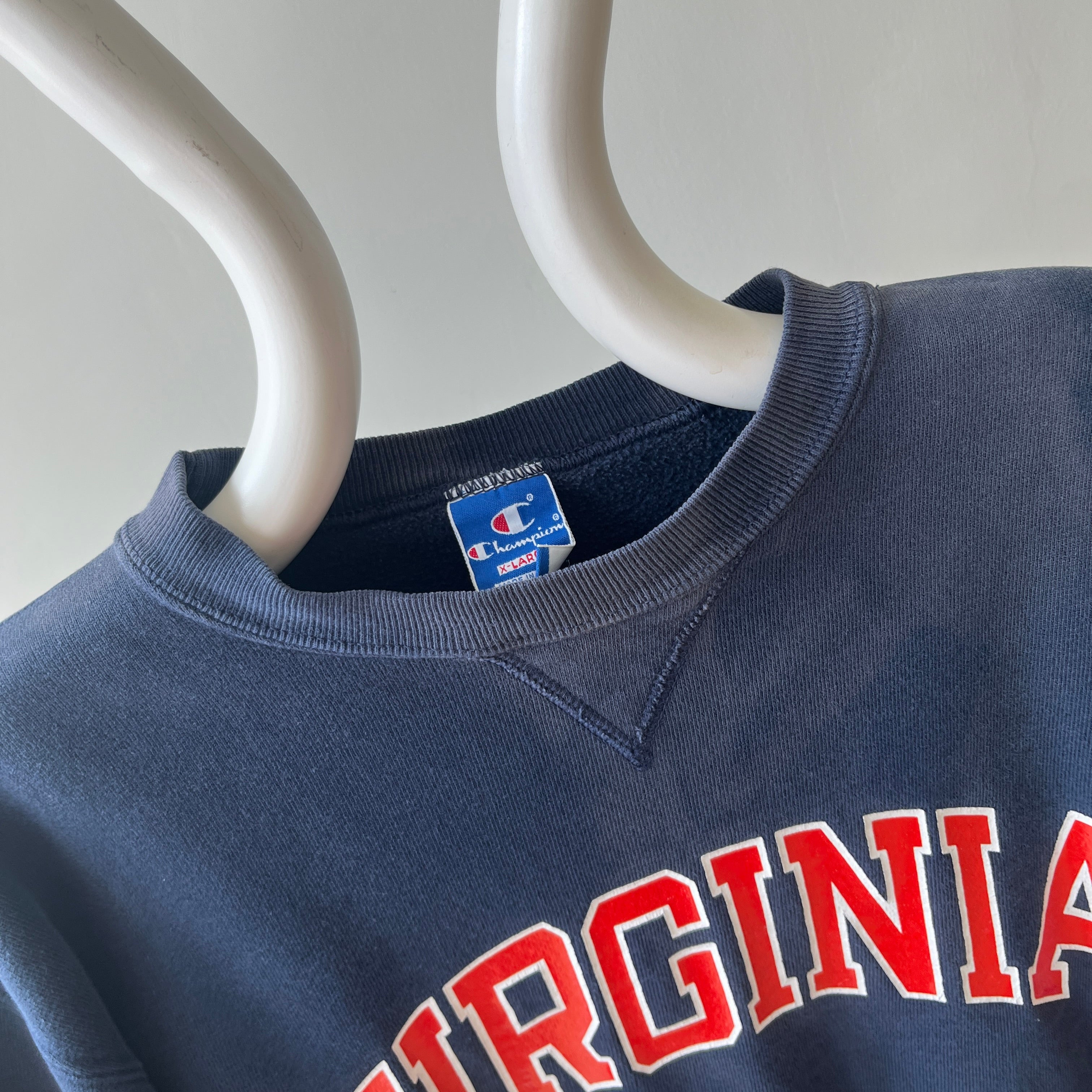 1980s University of Virginia USA Made Champion Sun Faded Sweatshirt