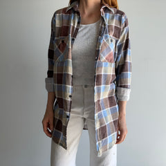 1980/90s Lightweight Longer Single Sided Soft Five Brothers Flannel