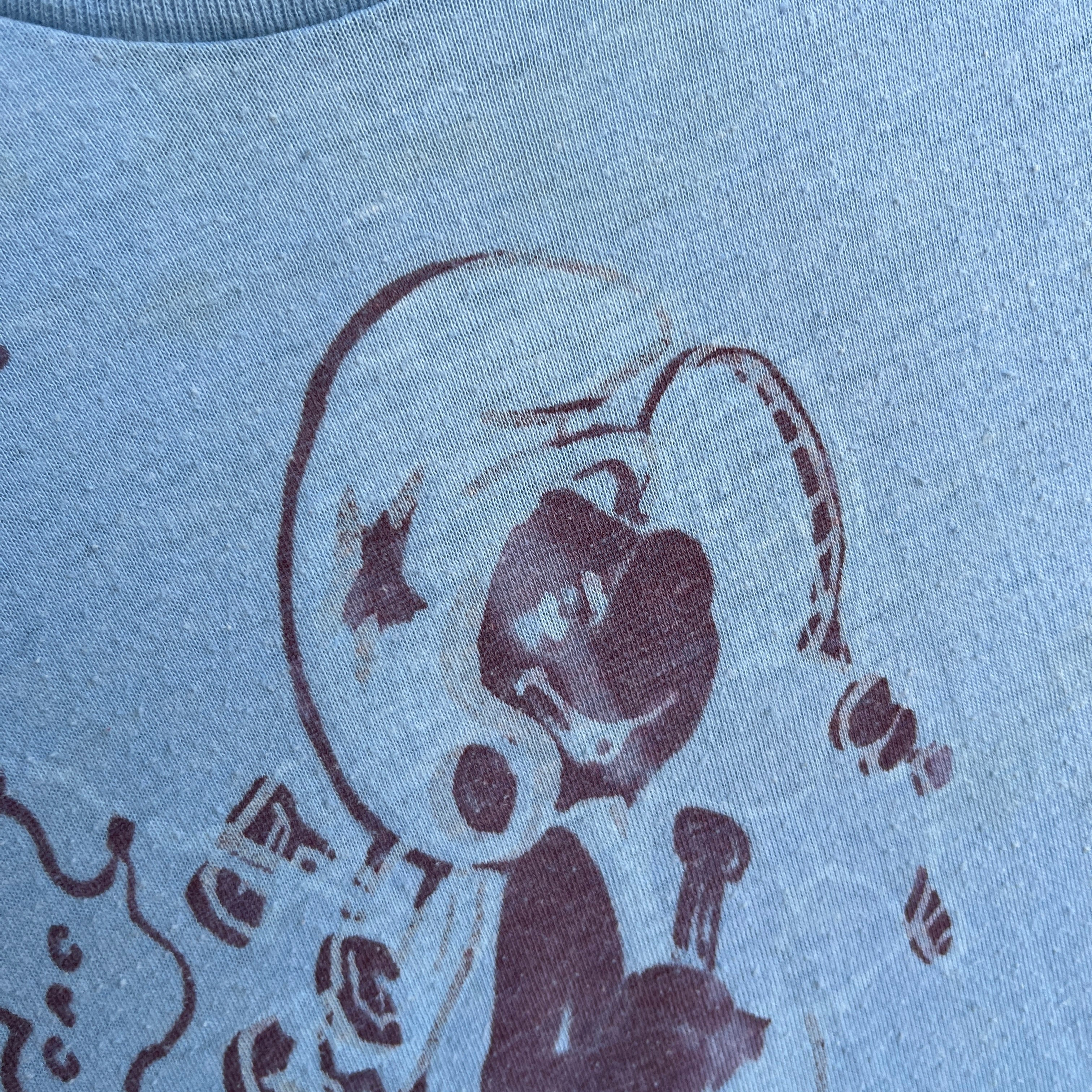 1970/80s DIY Sharpie Smurf T-Shirt