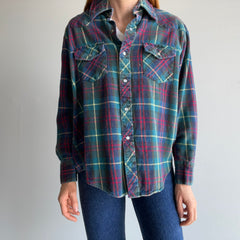 1980s Lariat Cotton Cowboy Flannel - So Cool!