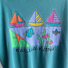 1990s Striped Kailua Kona Tourist T-Shirt