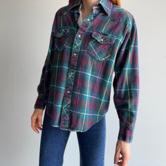 1980s Lariat Cotton Cowboy Flannel - So Cool!