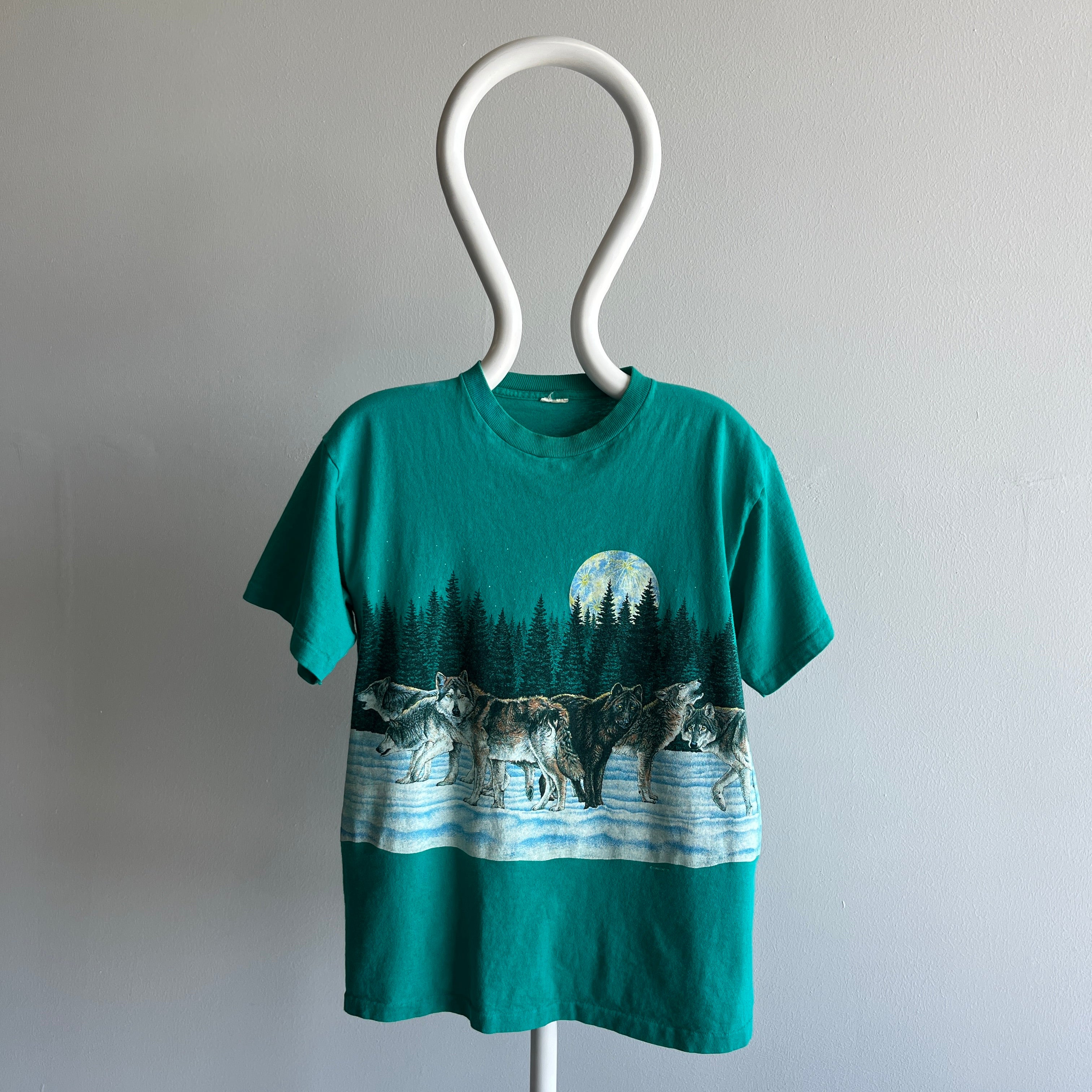 1991 Wolves Wrap Around T-Shirt by Habitat