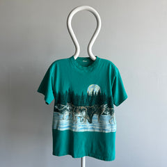 1991 Wolves Wrap Around T-Shirt by Habitat