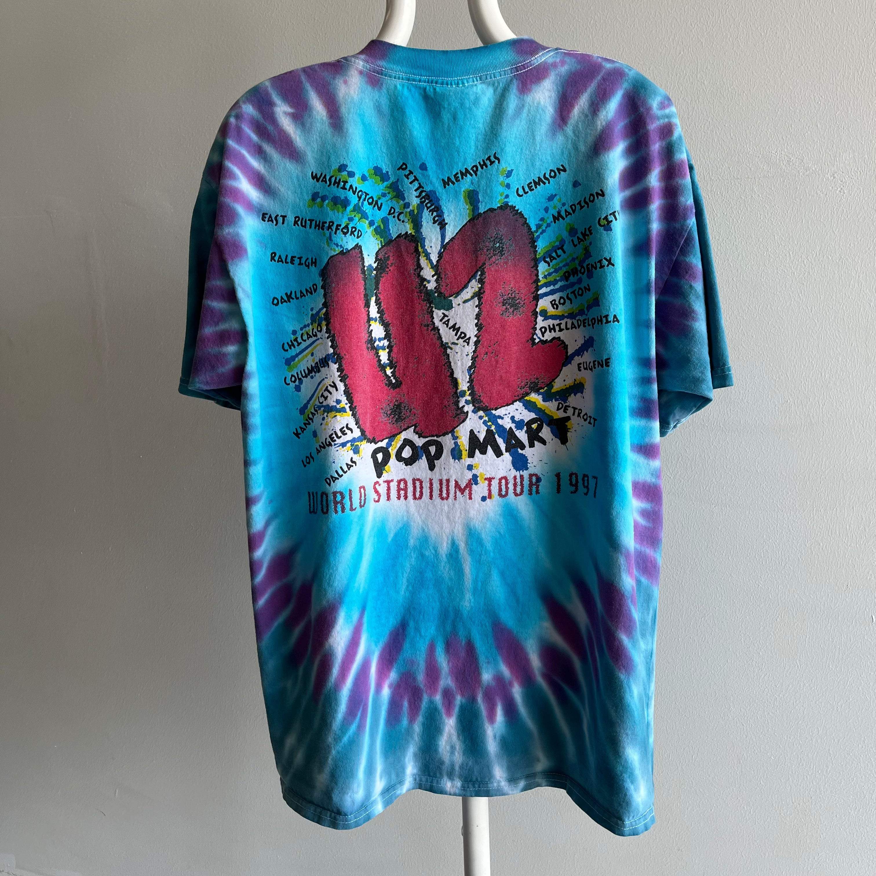 1997 U2 PopMart Front and Back Tour T-Shirt