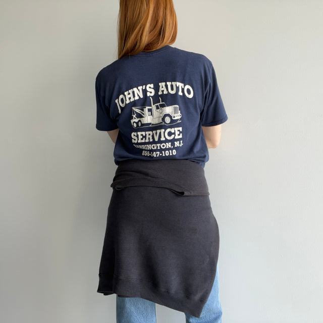 1990s John's Auto Service - Barrington, New Jersey - T-Shirt