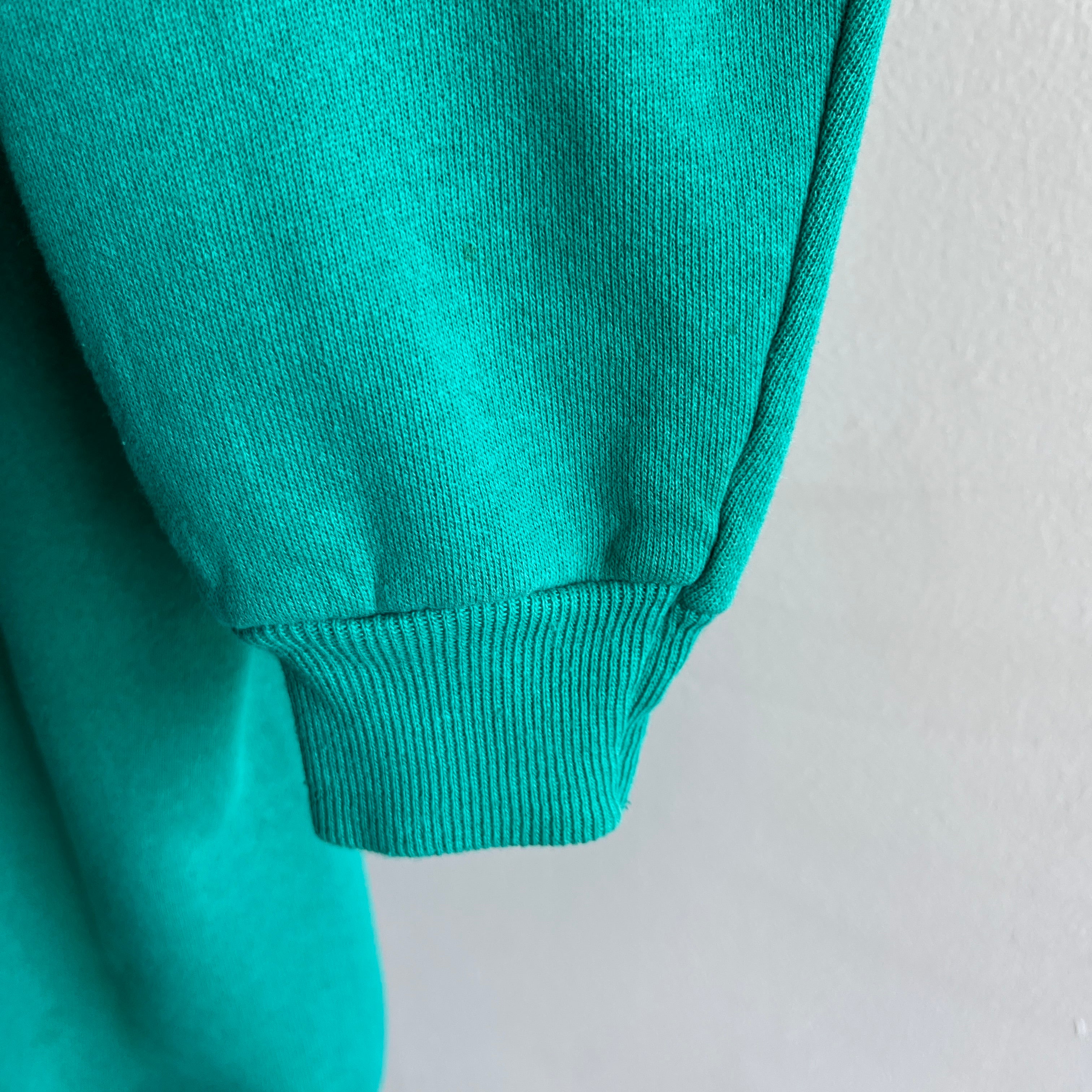 1990s HHW Teal Raglan Sweatshirt