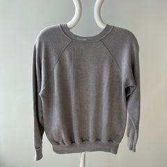 1970/80s Soft as Cashmere Faded Gray Beautiful Luxury Sweatshirt - Don't Care If It Doesn't Sell :)