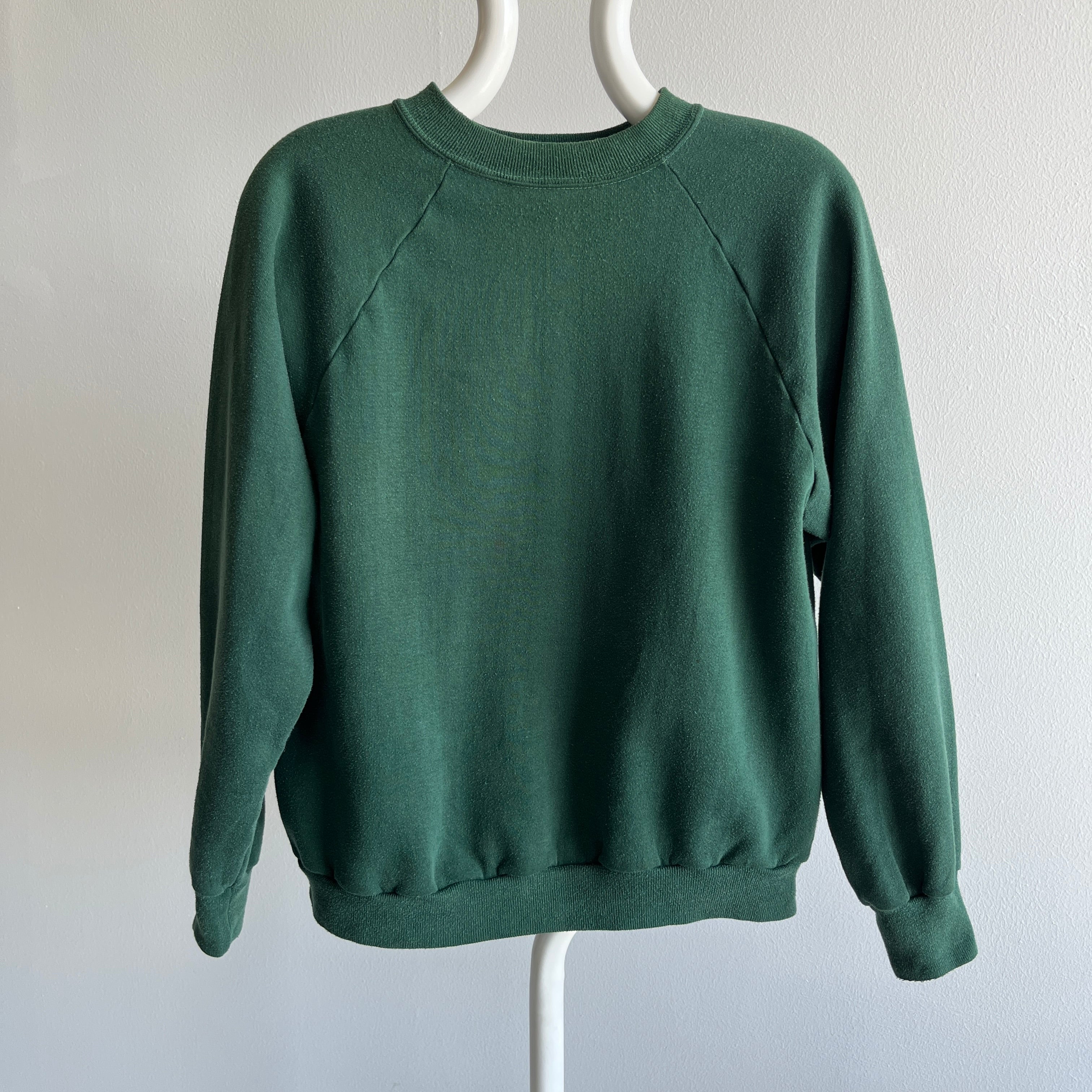 1970/80s Forest Green Faded Sportswear Raglan (These are the best)