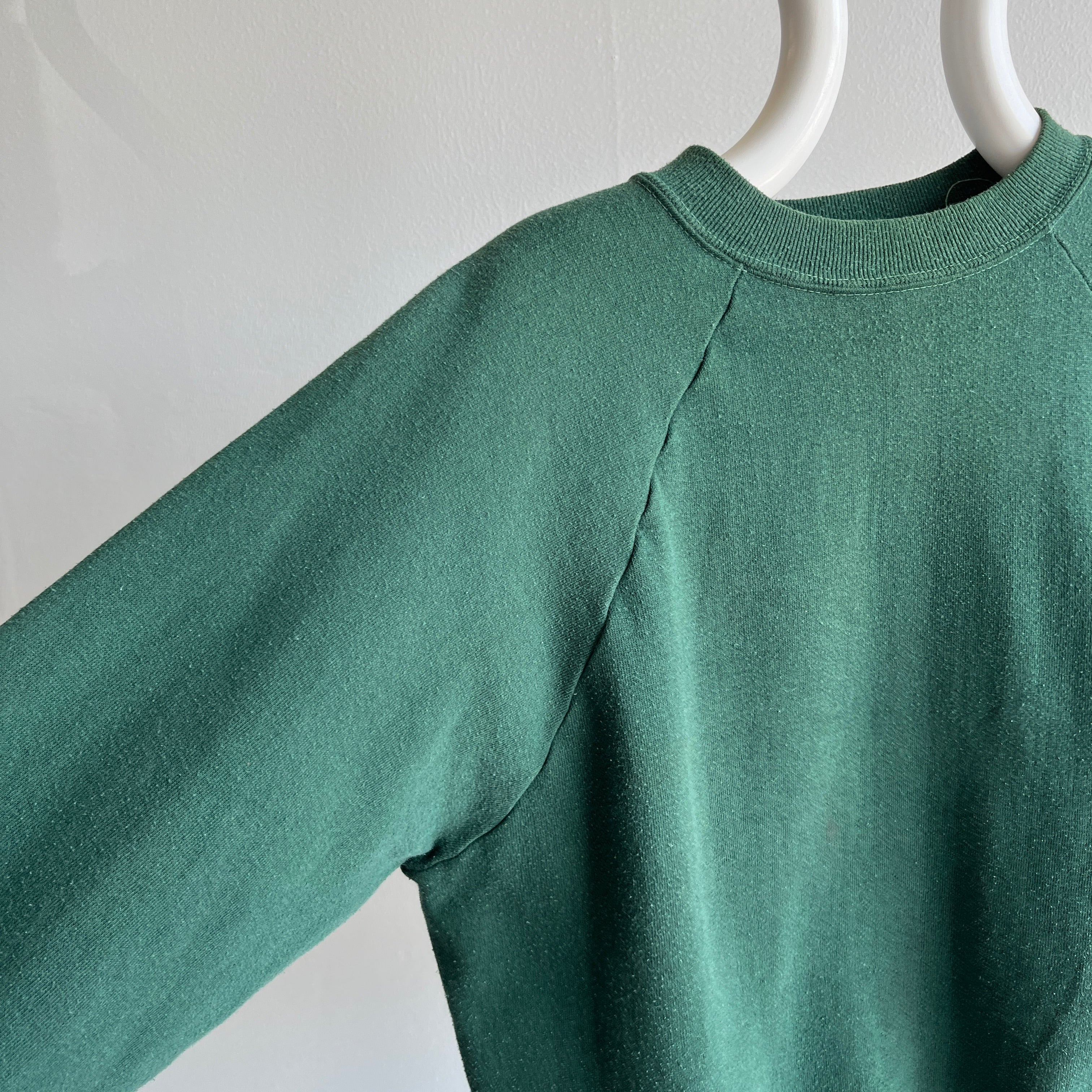 1970/80s Forest Green Faded Sportswear Raglan (These are the best)