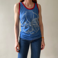 1970s Wine And Cheese Tank Top !!!!! The Backside Too