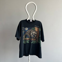 1990s Trash Can Panda Wrap Around Epic T-Shirt - AKA Racoon