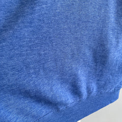 1970/80s Delightful/Dreamy/Wonderful/Luxurious Faded Blue Raglan Sweatshirt