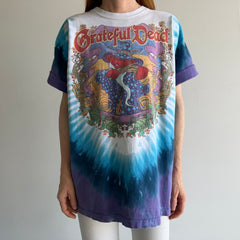 2000 Grateful Dead Terrapin Moon Front and Back T-Shirt by Liquid Blue