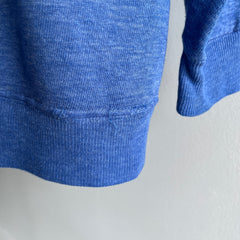 1970/80s Delightful/Dreamy/Wonderful/Luxurious Faded Blue Raglan Sweatshirt