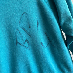 1980s Chinese Character Sweatshirt with Sharpie on The Backside