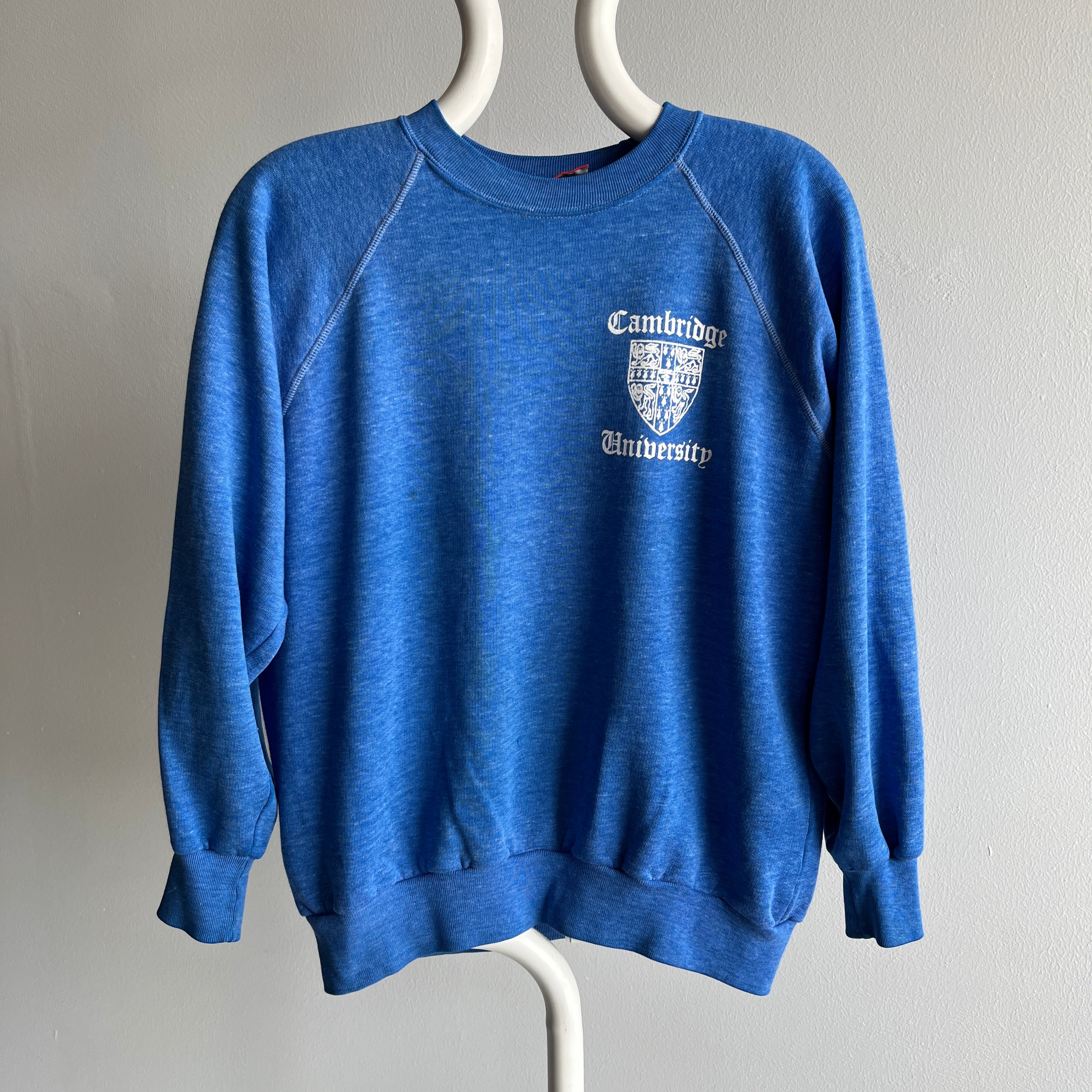 1980/90s Cambridge University Soft and Slouchy Raglan Sweatshirt