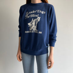 1980s Leader Dogs for the Blind Rochester, MI Sweatshirt - OMG