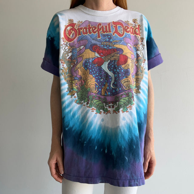 2000 Grateful Dead Terrapin Moon Front and Back T-Shirt by Liquid Blue