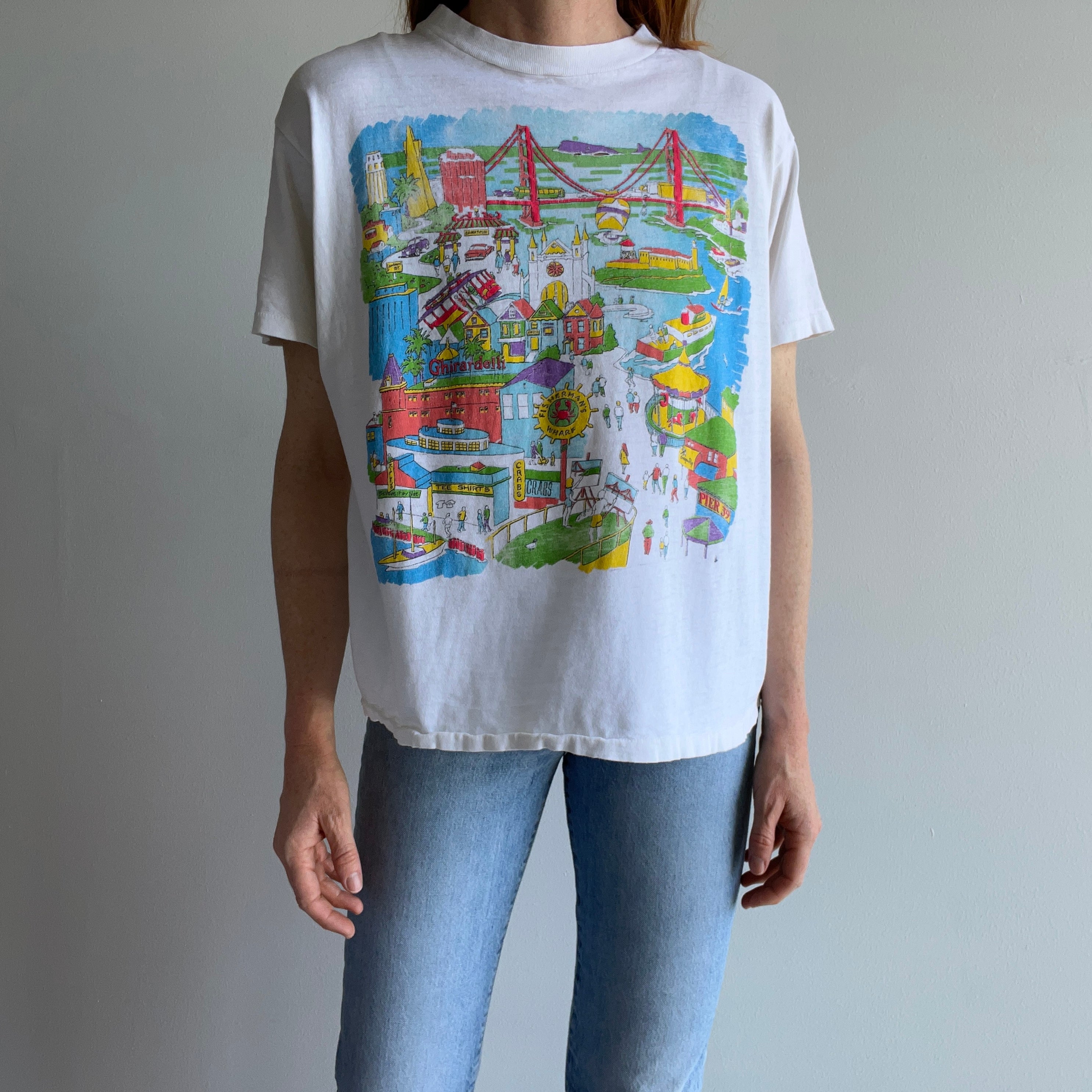 1980/90s Worn Thin Personal Collection San Francisco Tourist T-Shirt