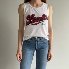1980s Stroh's Beer Tank Top on a Sneakers Brand Tee